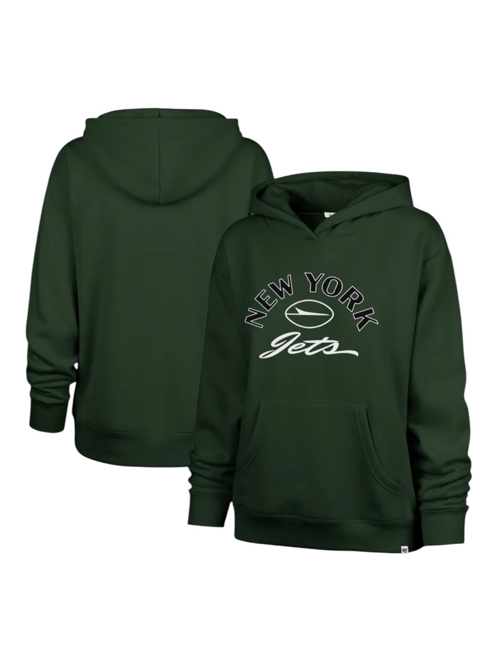 NEW New York Jets 47 Brand Green Pullover Hoodie Mens Medium NWT NFL Football